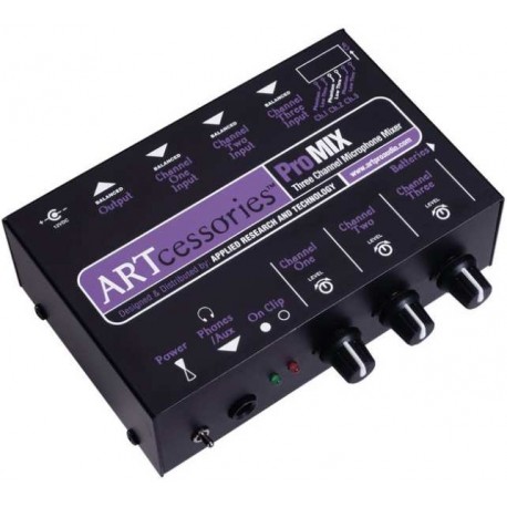 ART Promix line mixer con 3 ingressi microfonici