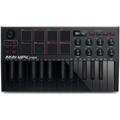 AKAI MPK MINI MKIII BLACK USB/ MIDI controller 25 tasti mini all black