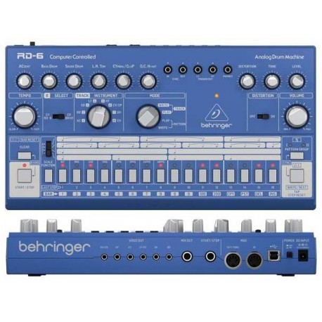 BEHRINGER RD-6-BU Analog Drum Machine - Blue