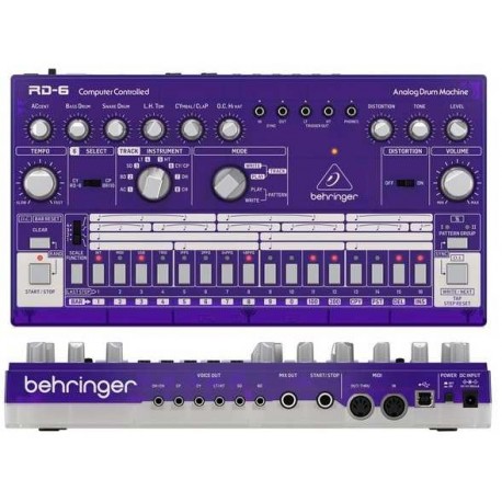 BEHRINGER RD-6-GP Analog Drum Machine - Purple Translucent